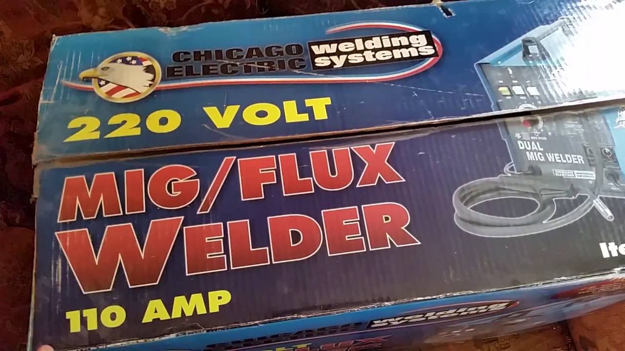 Harbor Freight 110Amp Dual MIG Welder 94164 Unboxing YouTube
