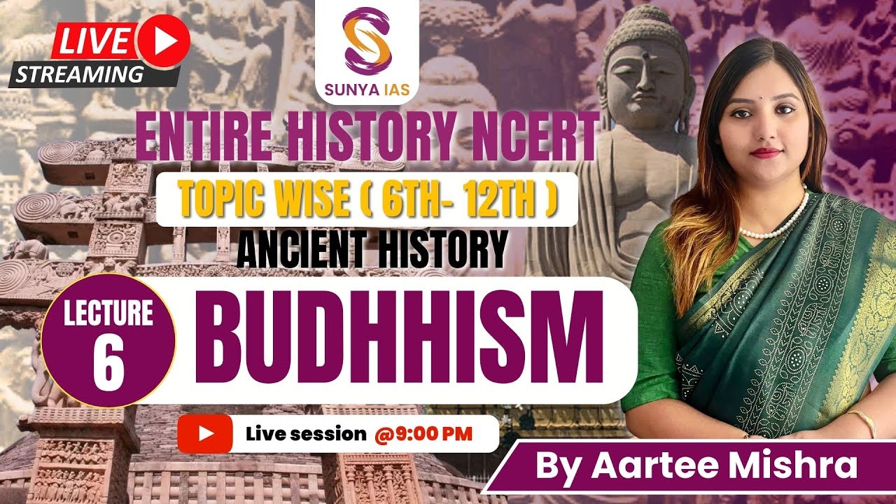 L6 | Buddhism | Ancient History | NCERTs by Sunya IAS | 6th - 12th | Topic Wise | UPSC CSE