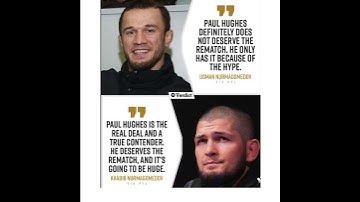 Usman Nurmagomedov and Khabib Nurmagomedov have different opinions on the upcoming Paul Hughes  #ufc