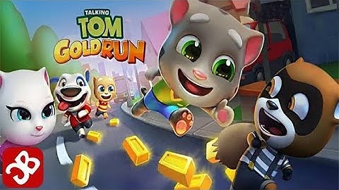 talking tom hero dash gold run walkthrough gameplay (ios android)