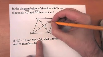 Geometry - Rhombus sides problem