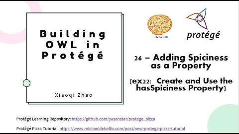Build Ontology in Protege (pizza.owl) - 26 Adding Spiciness as a Property ex25