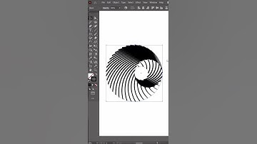 Adobe Illustrator Tutorial | Circle to Optical Spiral Effect 🌀 #Shorts