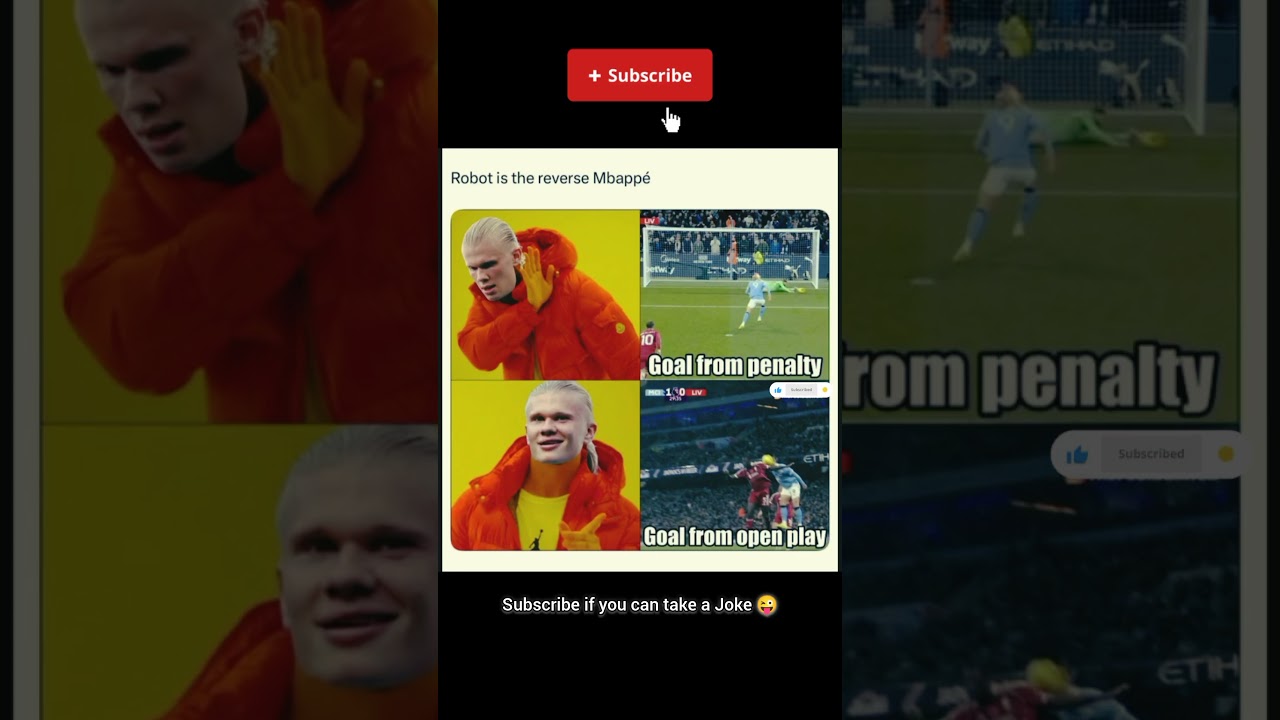 Erling Robot is the reverse Mbappe 😂 