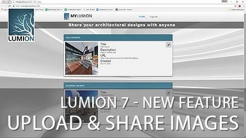 Lumion 7 Tutorial - Render And Upload Image