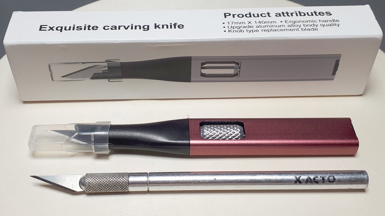 Ergonomic hobby craft knife aluminum #11 Xacto blade carving multipurpose utility X-acto