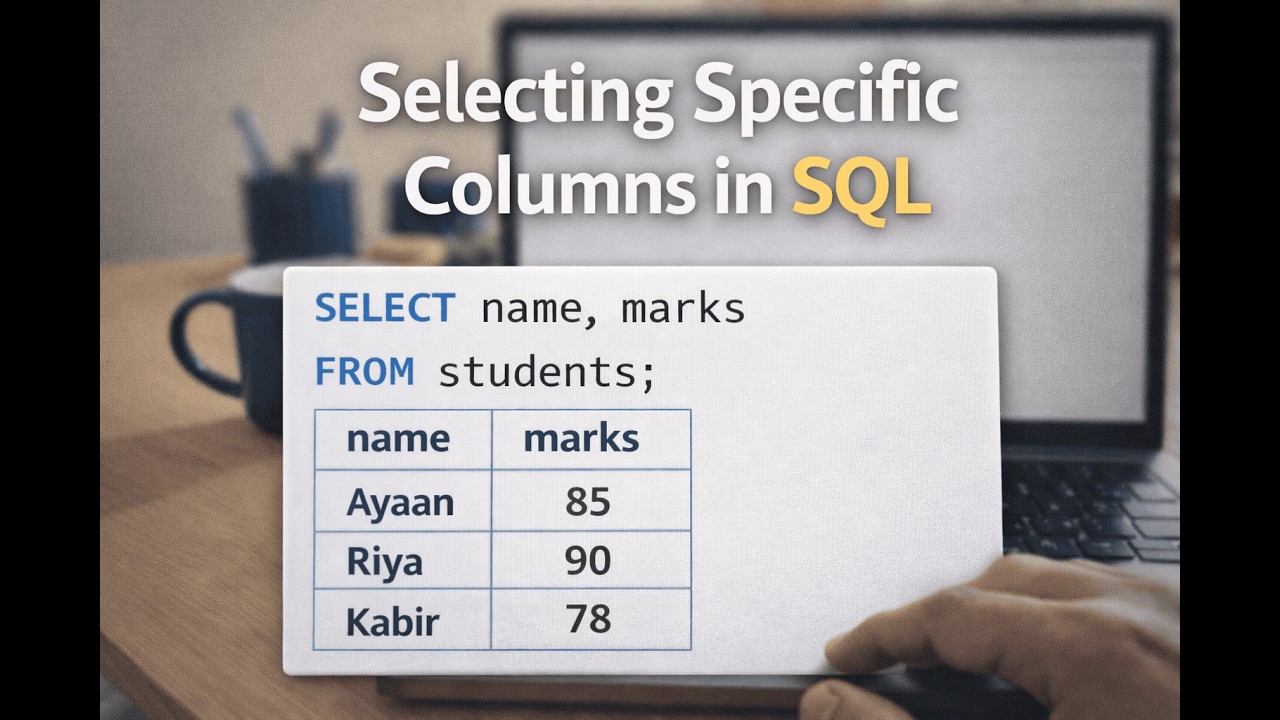 0.4 Select specific columns in sql - YouTube