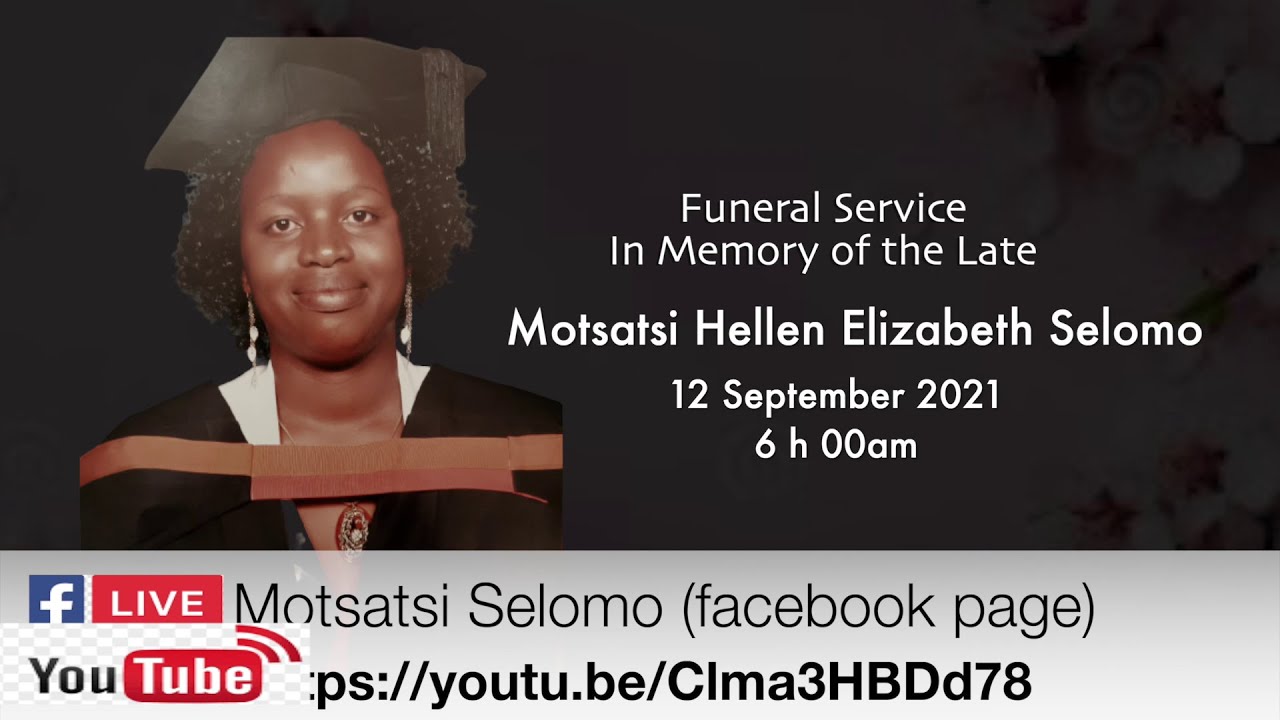 Motsatsi Hellen Elizabeth Selomo Funeral Service