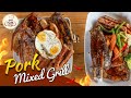 Pork strait special smokey bbq mixed grill