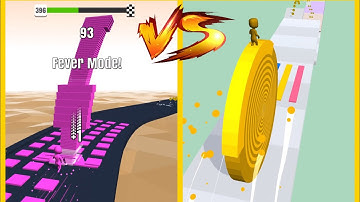 Layers Roll Vs Stack Colors : Gameplay Walkthrough Part 9 - Level 1-9999 All Level (iOS, Android)