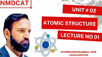 NMDCAT | Atomic Structure | Unit 2 | Lec # 1 | Solved MCQ