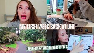 MY FIRST WEEK BACK AT UNI & HOW I'M STAYING ORGANISED THIS TERM | UNI VLOG