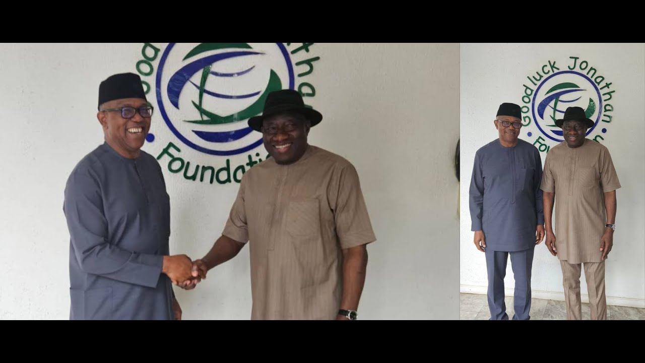 Moment Peter Obi Holds Closed Door Meeting with Former President Jonathan