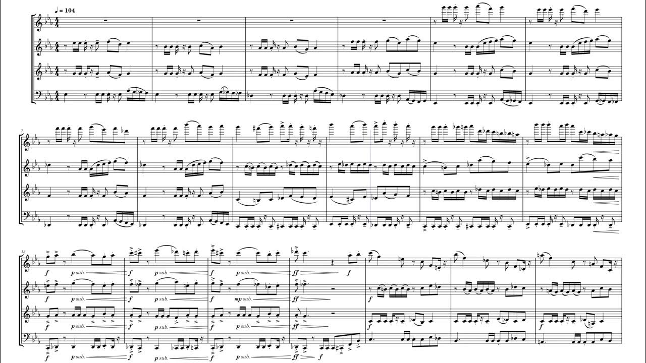 My First Time Writing for Woodwinds! Woodwind Quartet in EFlat Major