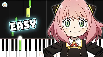 Spy x Family ED - "Kigeki" - EASY Piano Tutorial & Sheet Music