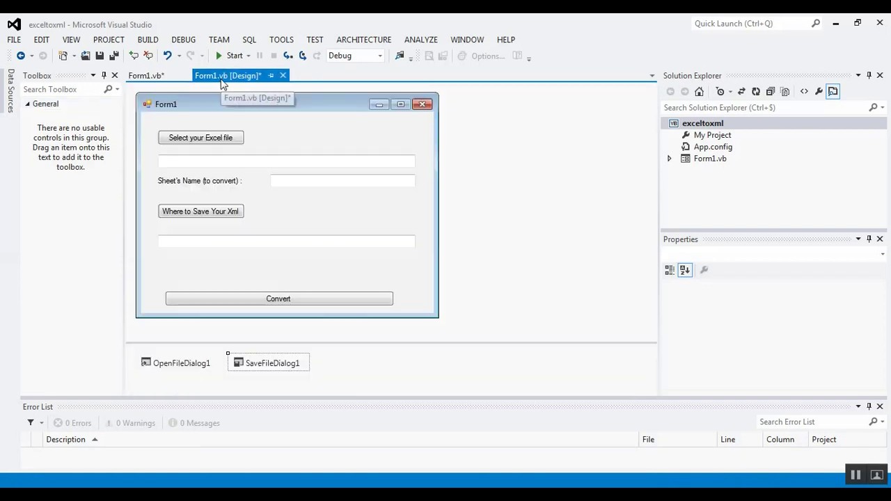 VB.NET Tutorial: Convert Excel to XML Easily | Excel to XML in VB.NET ...