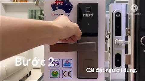Cách cài đặt khoá điện tử cho cửa gỗ. (PHGLock)