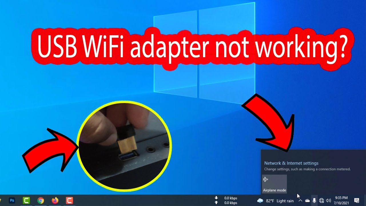ไวเลส usb  New Update  USB wifi adapter not working windows 10 (Desktop and Laptop)