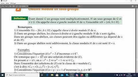 TdG Cours 2 Théorème de Lagrange