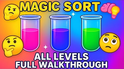Magic Sort 🔮 The Most Satisfying Sorting Game Ever! Relaxing & Addictive Puzzle 😍 Level 18-20