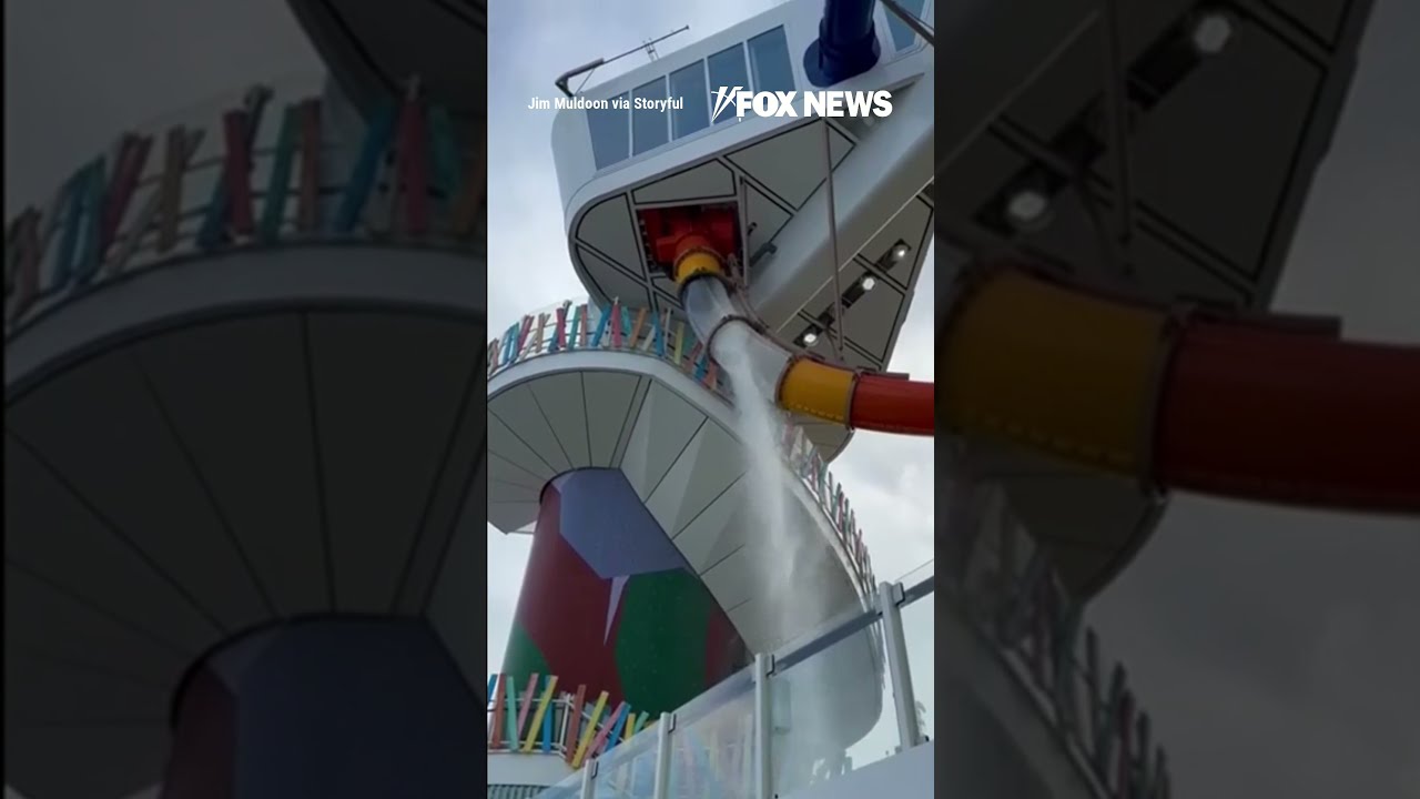  STOP THE SLIDE Passengers On World S Largest Cruise Ship Panic As Slide Panel Shatters