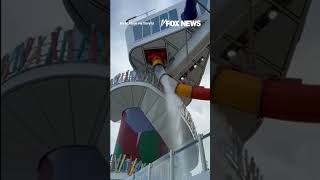 ‘STOP THE SLIDE!’: Passengers on world's largest cruise ship panic as slide panel shatters