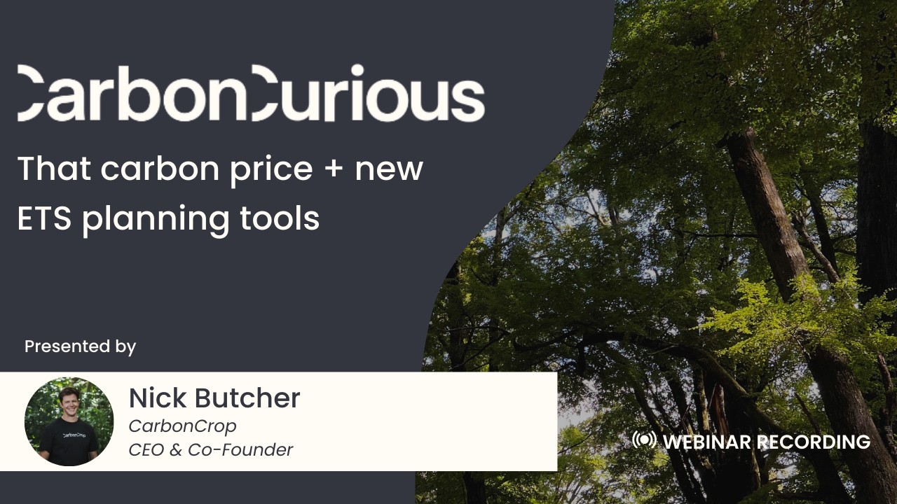 CarbonCurious | Carbon price & LUC restriction planning | March 2026