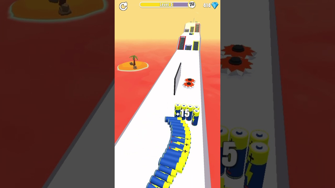 Games Today - Battery Run 3D Game Level 5