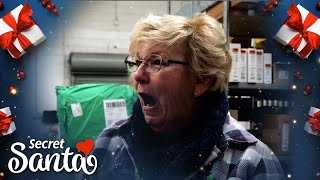 Grandma working at an auto parts store returns from lunch & gets a huge surprise from a Secret Santa