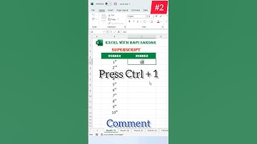 Superscript  #googlesheets #spreadsheetsoftware #excelexplained