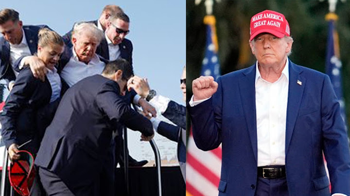 TRUMP ANUSURIKA KUUAWA KWA RISASI, AJERUHIWA, TAZAMA ASKARI WAKIMUOKOA