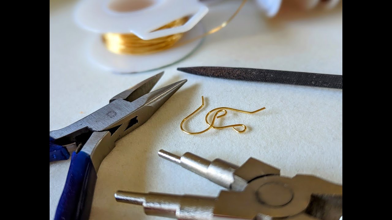 How I make my favorite ear wires - YouTube