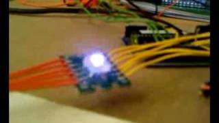Arduino based fft with lcd visualization and RGB leds at Boulder Engineering Studio
