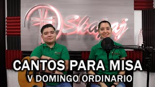 Video thumbnail of "CANTOS PARA MISA V DOMINGO ORDINARIO   | SHAJAJ Ministerio Católico."