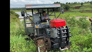 Xe công nông anh trung chở xe công nông cày lên dốc dùng 2 cầu cực khoẻ..