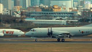 해군 P-3C 대잠초계기 제주공항 이륙/Take off ROK NAVY P-3C in Jeju Airport[ridereye]