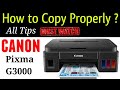 How to Copy from CANON PIXMA G3000 Printer Explain | By TECH MUKANS