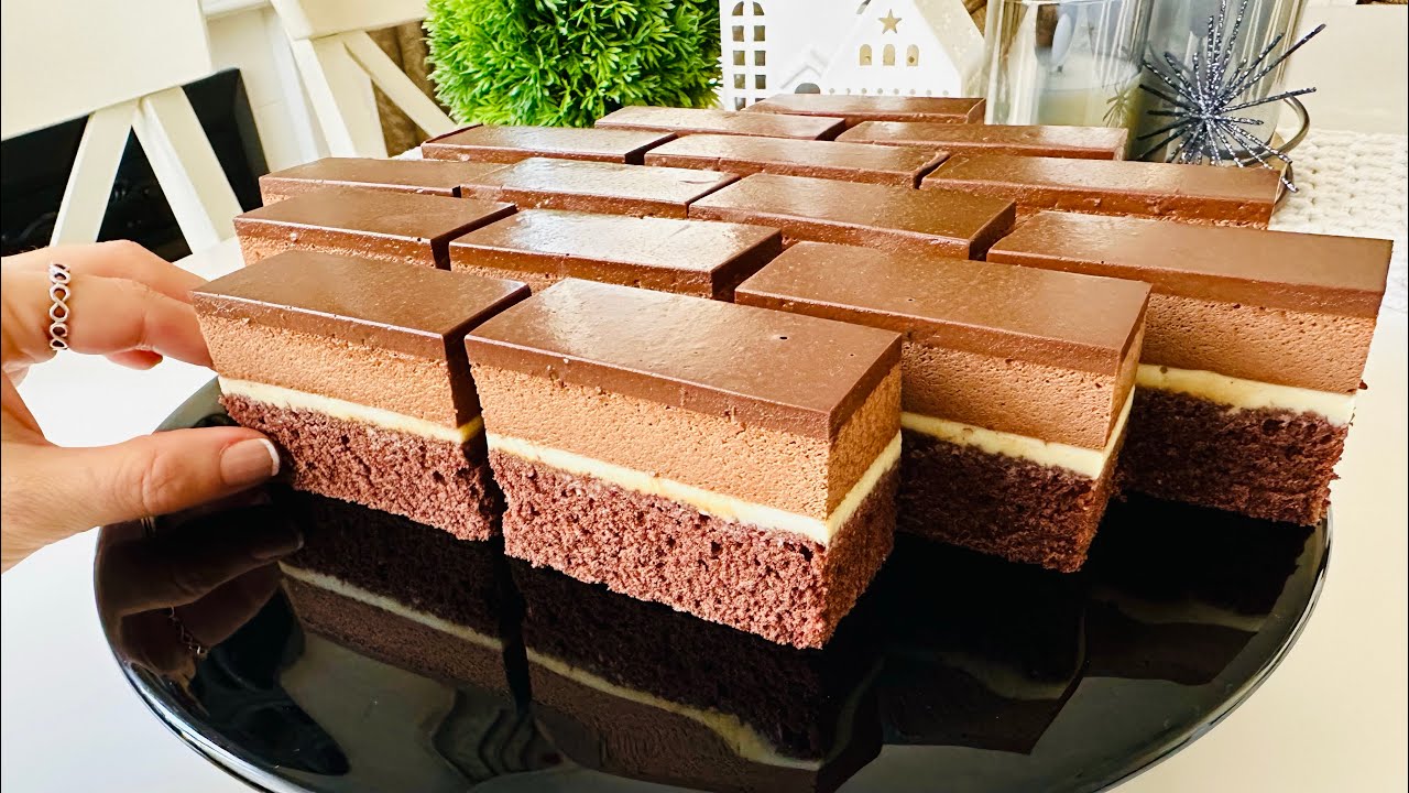 Prăjitura Deliciu cu ciocolată - un gust catifelat și o textură uimitoare .. 🔝