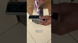 Tiles on round corner