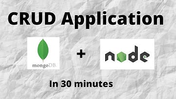 Build a CRUD app using MongoDB & NodeJS (backend REST API tutorial)