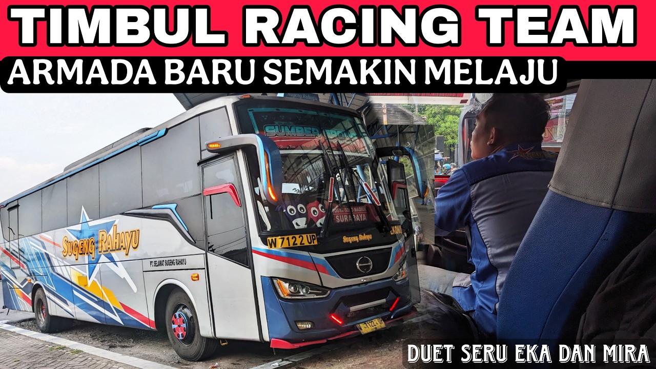 BIKIN KETAGIHAN‼️ DRIVER ARTIS SUSUL BANYAK BUS DI DEPANNYA,TRIP SOLO- NGANJUK