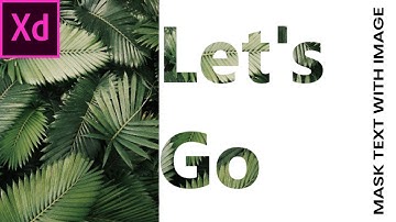 Adobe XD - Mask text with image | Simple and Easy | without Photoshop