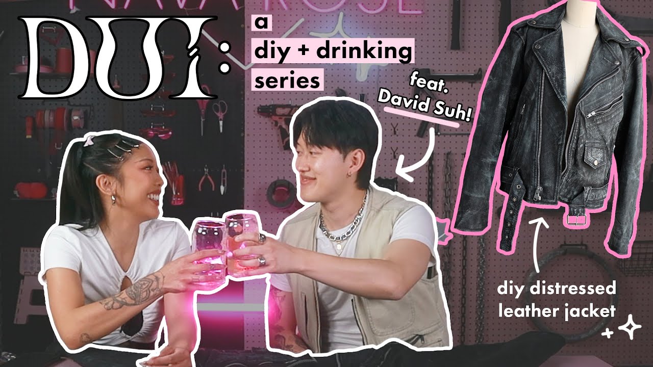 EP. 01 Distressed Leather Jacket w/ David Suh: how we met, BTS, posing | ✂️ DIY Under The Influence