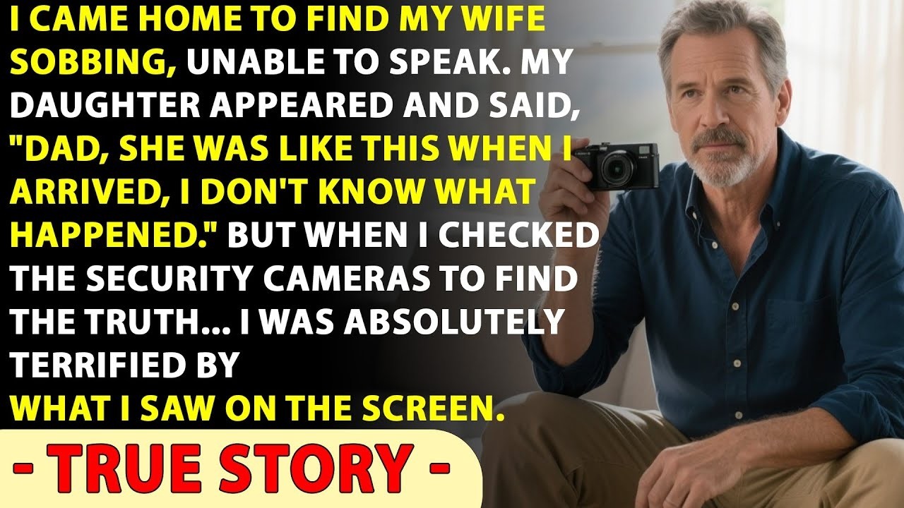 I Came Home And Saw My Wife Crying  My Daughter Didn't Know Why  But When I Checked The Cameras…