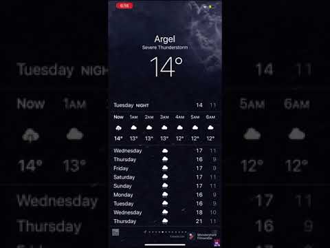 iOS Weather animation: