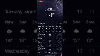 iOS Weather animation: Severe ThunderStorm Night