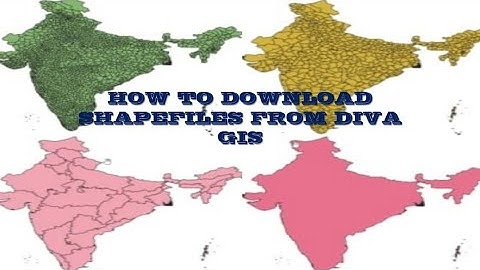 How to download shapefiles// DIVA-gis// Uploading shapefiles into QGIS#shapefile