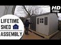 Storage shed installation - Under deck storage