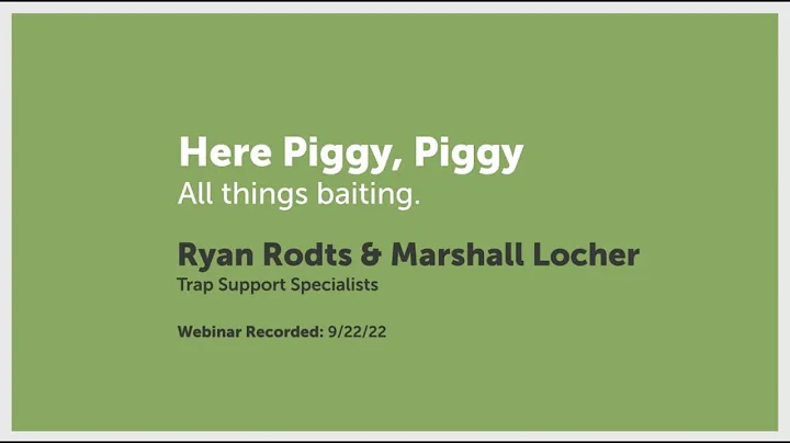Here Piggy, Piggy: All Things Baiting | Pig Brig Trap Systems