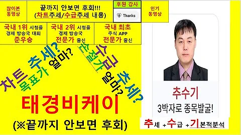 태경비케이(백광소재014580) 추수기(추수) 전문가 종목 분석